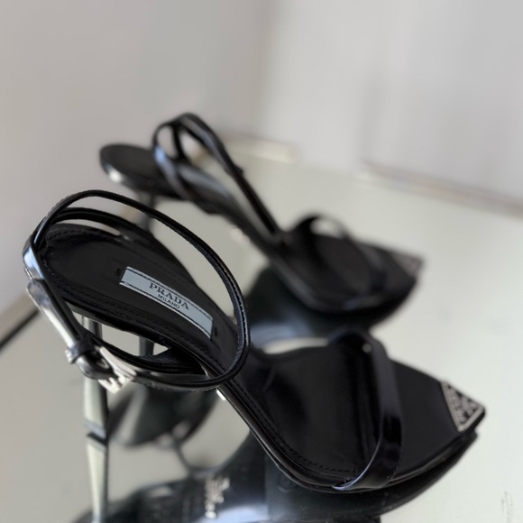 EUC Prada Brushed Leather Sandals $1,250 36.5 - Picture 8 of 14